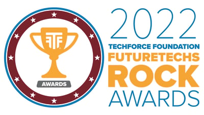 Logo of the 2022 FutureTechs Rock Awards