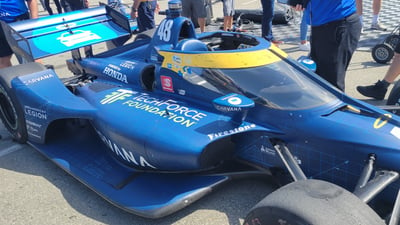 A photo Jimmie Johnson's TechForce branded INDYCAR